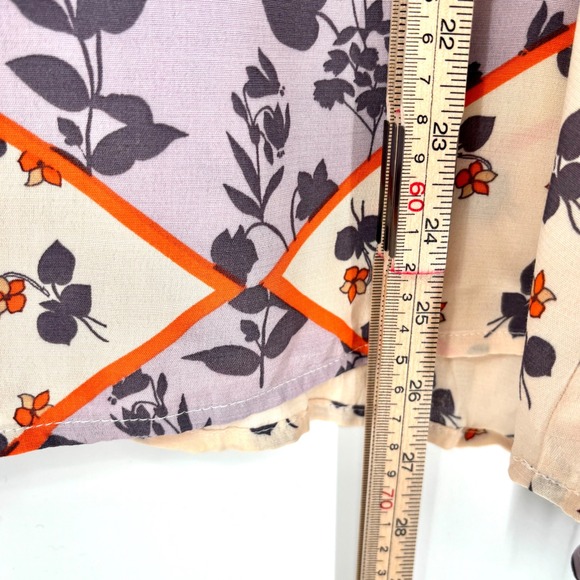 NWT Sanctuary Fade Into You Floral Blouse Sz M Patchwork Long Sleeve Multicolor - Picture 11 of 12